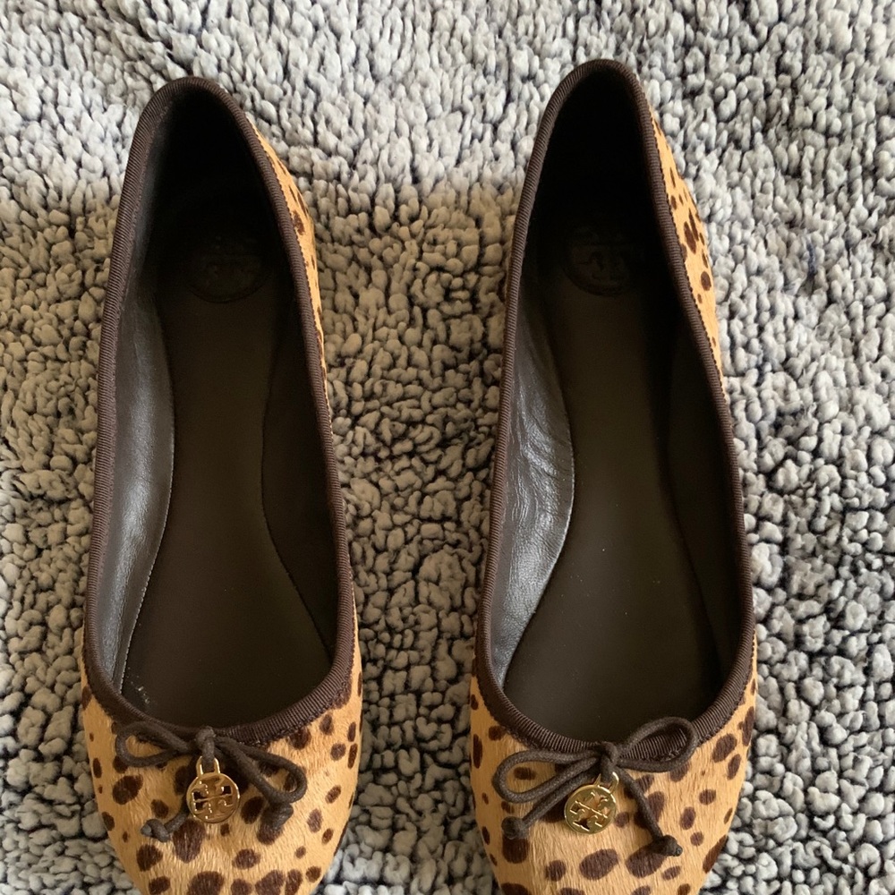 Leopard Tory Burch Ballet Flats